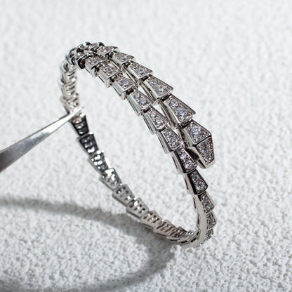 [Luxe Jewelry]SERPENTI BRACELET 6MM SILVER DIAMOND