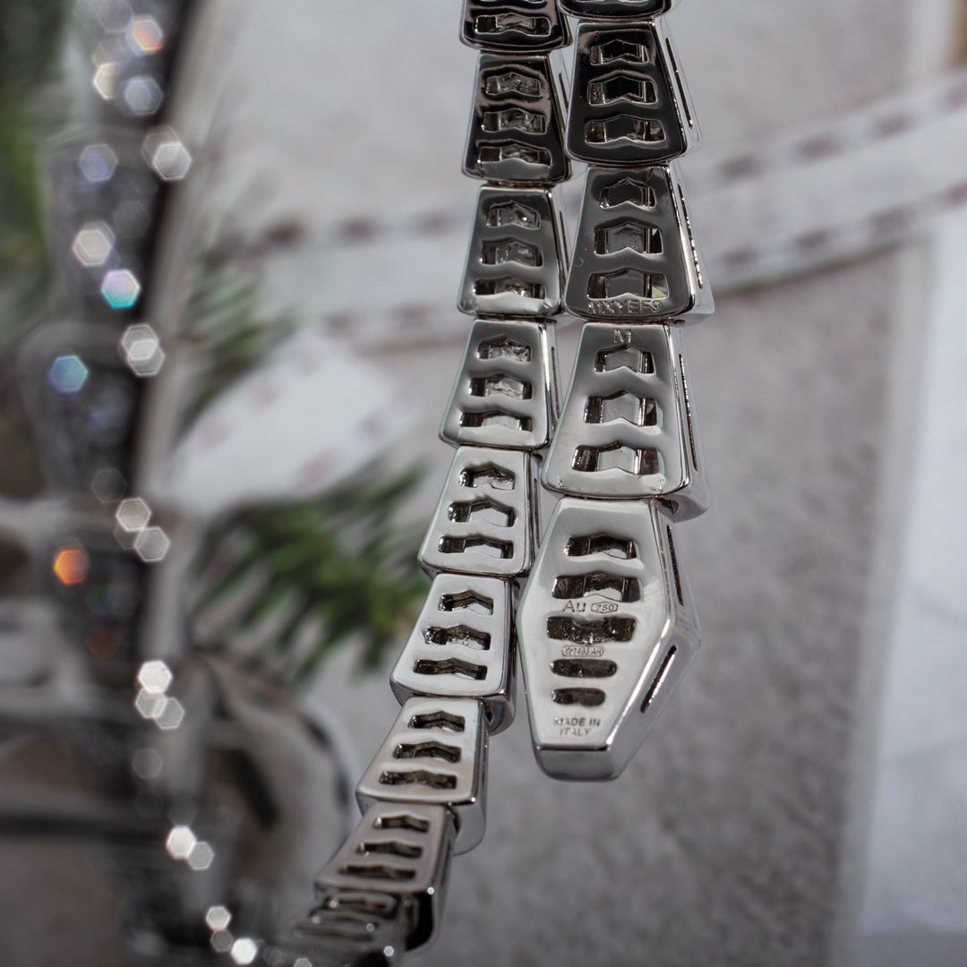 [Luxe Jewelry]SERPENTI BRACELET 6MM SILVER DIAMOND