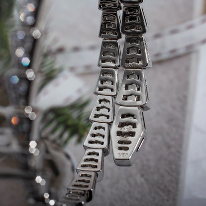 [Luxe Jewelry]SERPENTI BRACELET 6MM SILVER DIAMOND