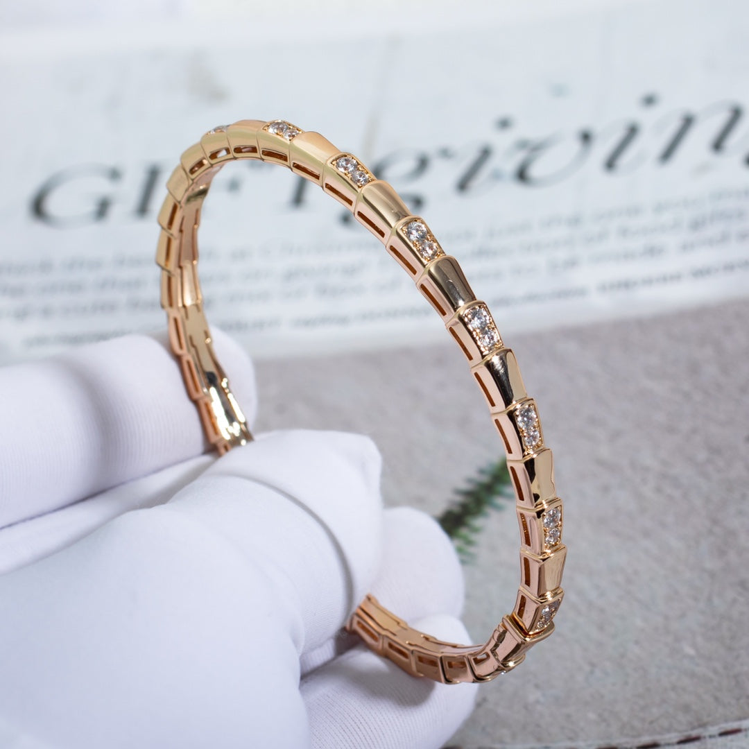 [Luxe Jewelry]SERPENTI BRACELET PINK GOLD DIAMOND