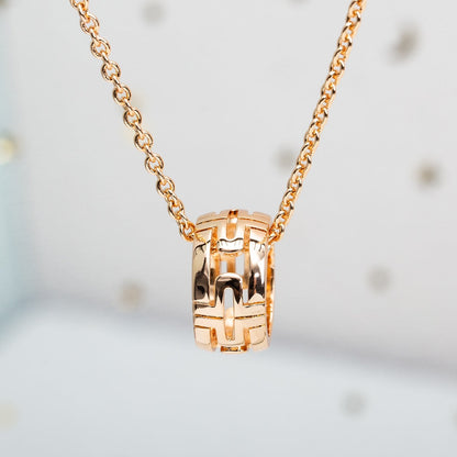 [Luxe Jewelry]PARENTESI NECKLACE PINK GOLD