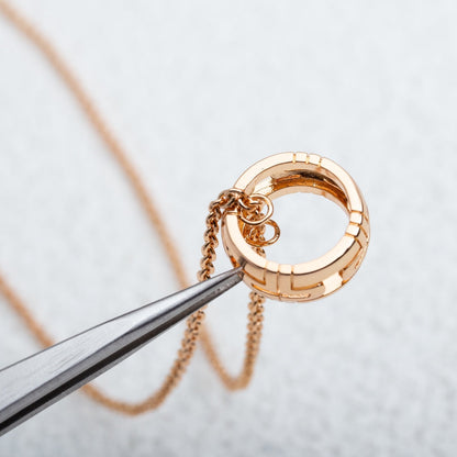 [Luxe Jewelry]PARENTESI NECKLACE PINK GOLD