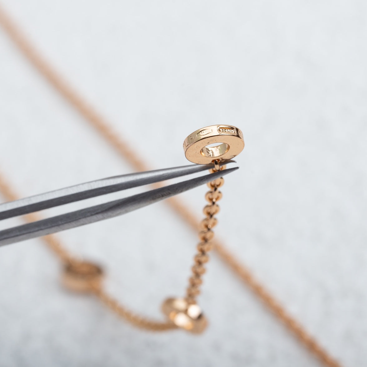 [Luxe Jewelry]PARENTESI NECKLACE PINK GOLD