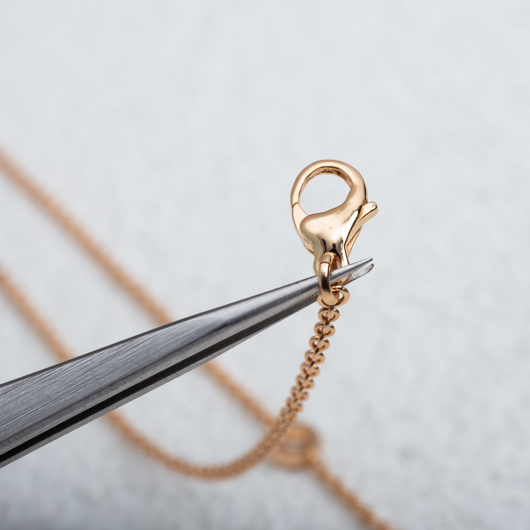 [Luxe Jewelry]PARENTESI NECKLACE PINK GOLD