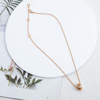 [Luxe Jewelry]PARENTESI NECKLACE PINK GOLD