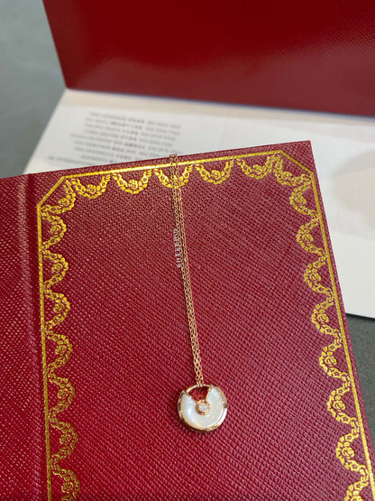[Luxe Jewelry]AMULETTE ROSE GOLD MOP NECKLACE