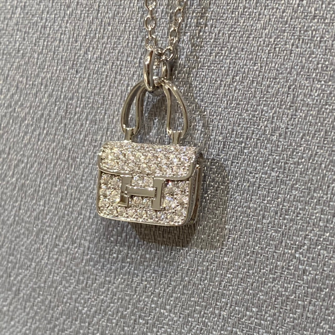 [Luxe Jewelry]CONSTANCE PEDANT DIAMOND NECKLACE