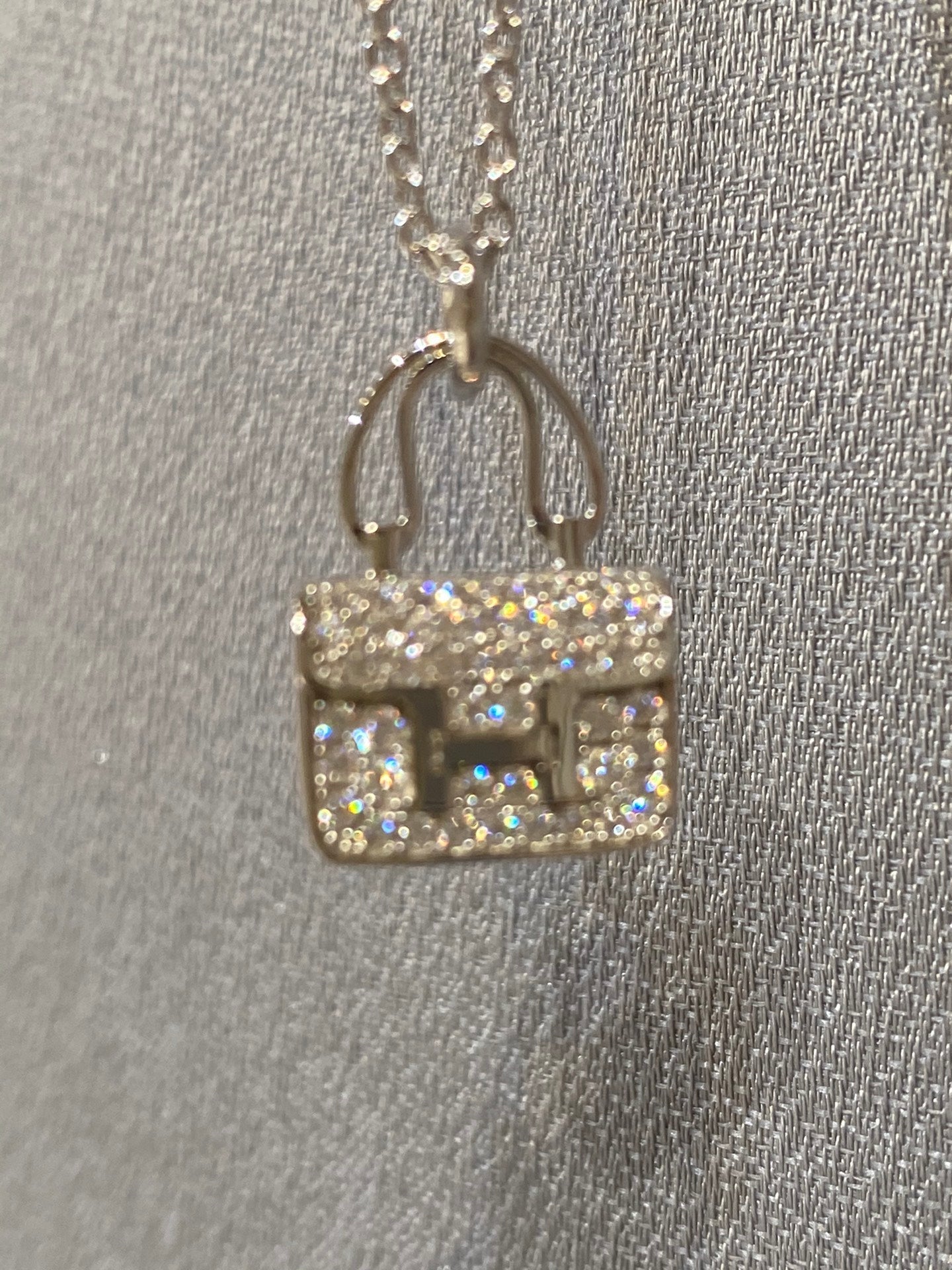 [Luxe Jewelry]CONSTANCE PEDANT DIAMOND NECKLACE