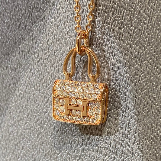 [Luxe Jewelry]CONSTANCE PEDANT DIAMOND NECKLACE