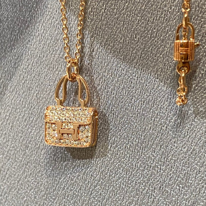 [Luxe Jewelry]CONSTANCE PEDANT DIAMOND NECKLACE