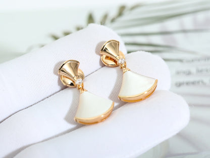 [Luxe Jewelry]DREAM MOP PINK GOLD EARRINGS