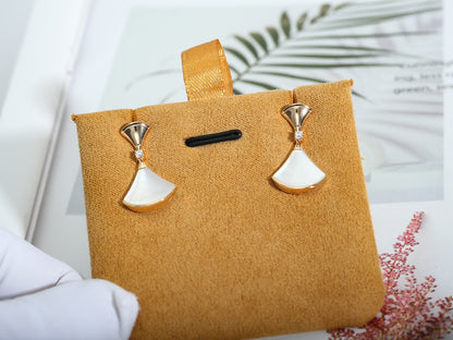 [Luxe Jewelry]DREAM MOP PINK GOLD EARRINGS
