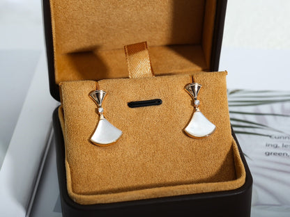 [Luxe Jewelry]DREAM MOP PINK GOLD EARRINGS