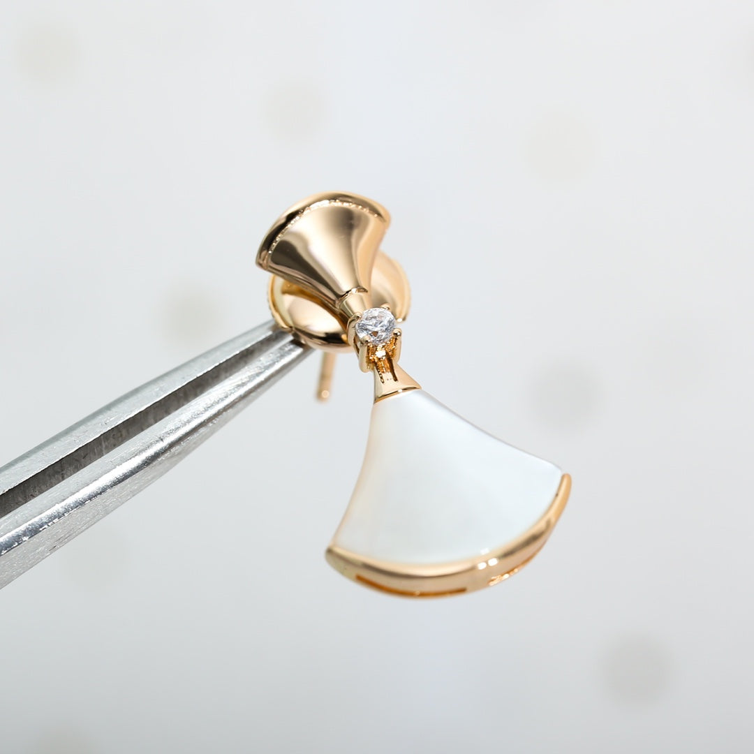 [Luxe Jewelry]DREAM MOP PINK GOLD EARRINGS