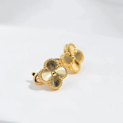 [Luxe Jewelry]CLOVER MEDIUM 1 MOTIFS LASER EARRINGS
