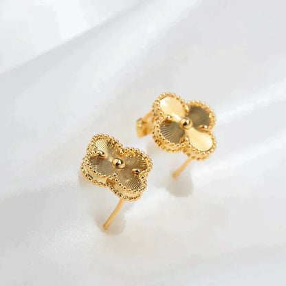[Luxe Jewelry]CLOVER MEDIUM 1 MOTIFS LASER EARRINGS