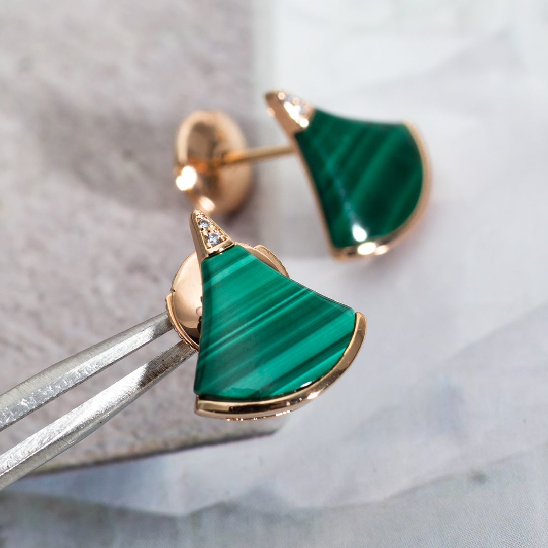 [Luxe Jewelry]DIVAS DREAM EARRINGS PINK GOLD