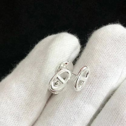 [Luxe Jewelry]CHAINE SMALL EARRINGS GOLD AND SILVER