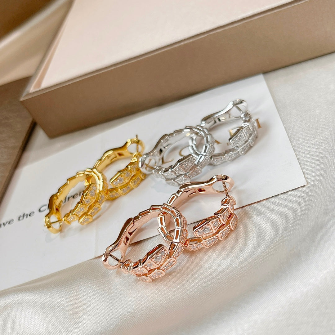 [Luxe Jewelry]SERPENTI EARRINGS DIAMOND