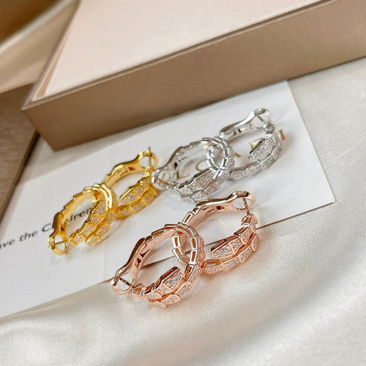 [Luxe Jewelry]SERPENTI EARRINGS DIAMOND