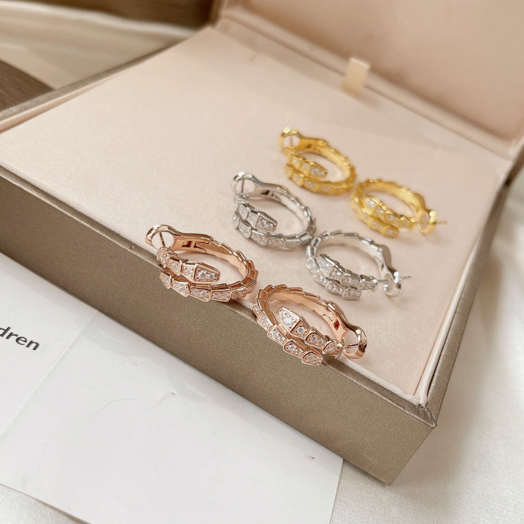 [Luxe Jewelry]SERPENTI EARRINGS DIAMOND