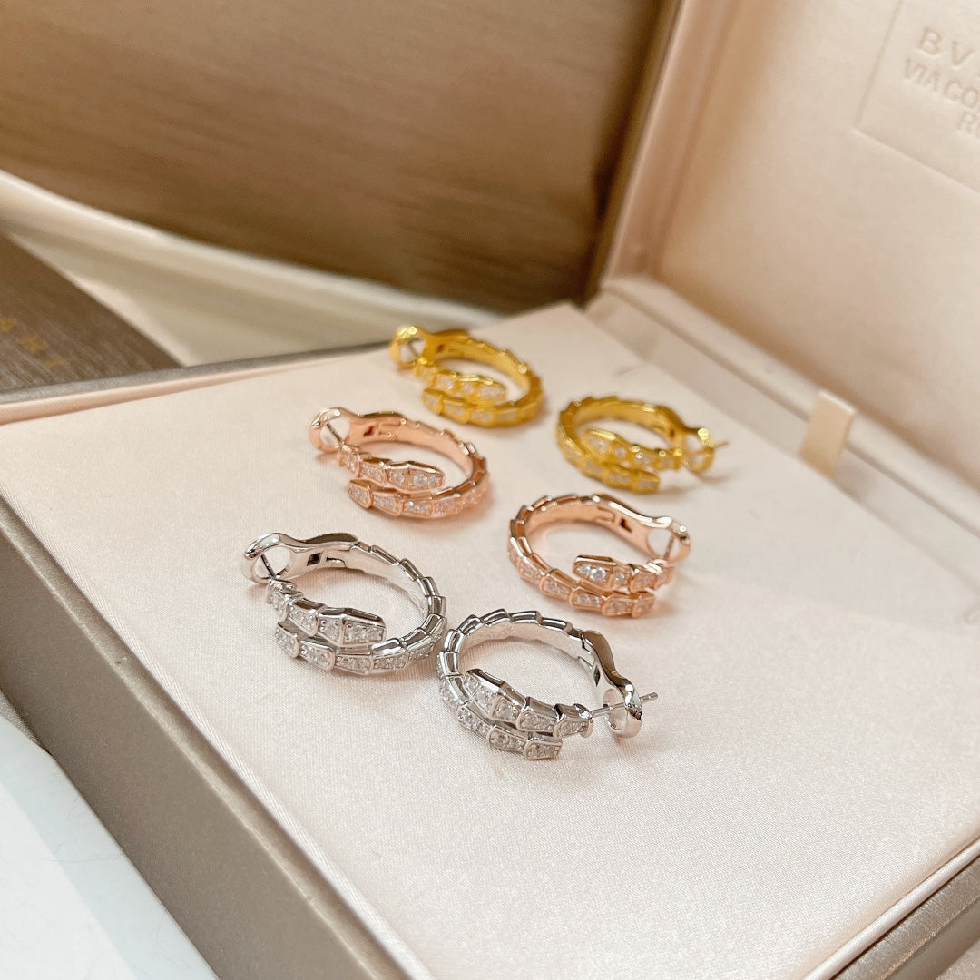 [Luxe Jewelry]SERPENTI EARRINGS DIAMOND