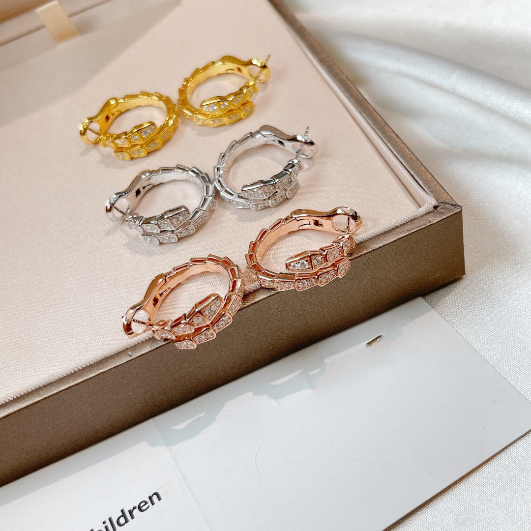 [Luxe Jewelry]SERPENTI EARRINGS DIAMOND