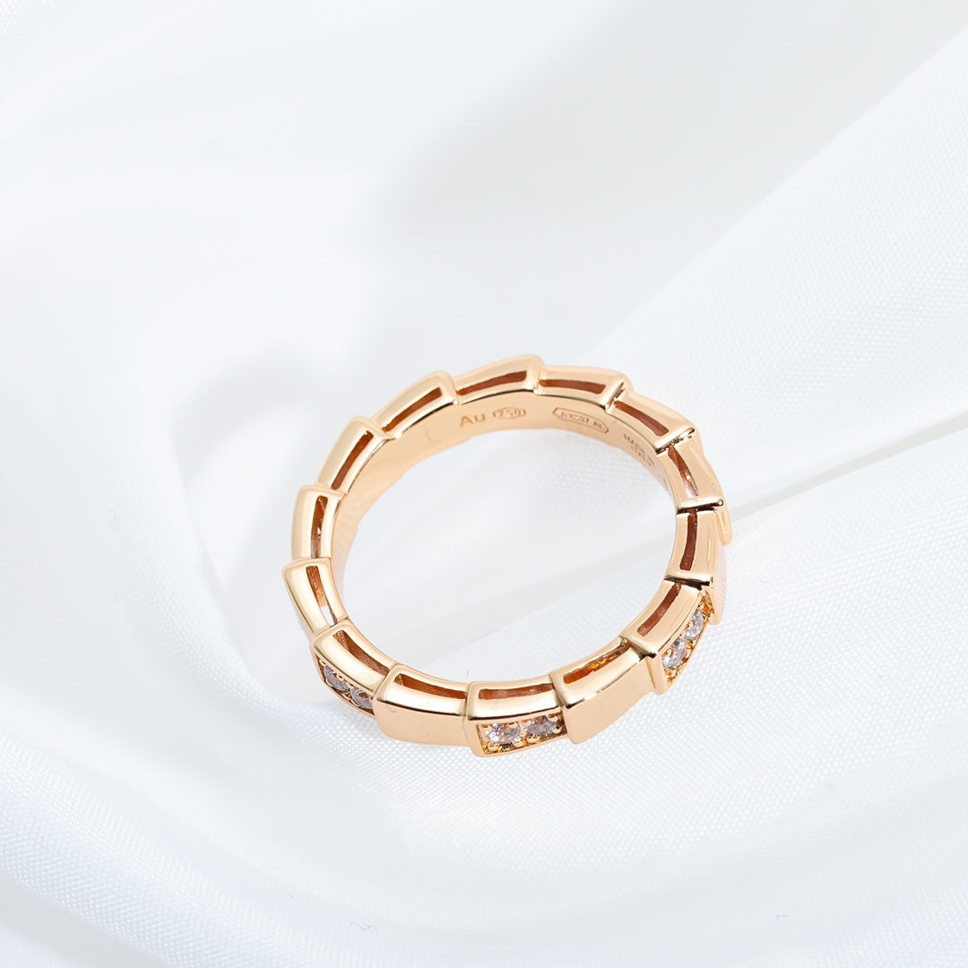 [Luxe Jewelry]SERPENTI RING PINK GOLD  3MM