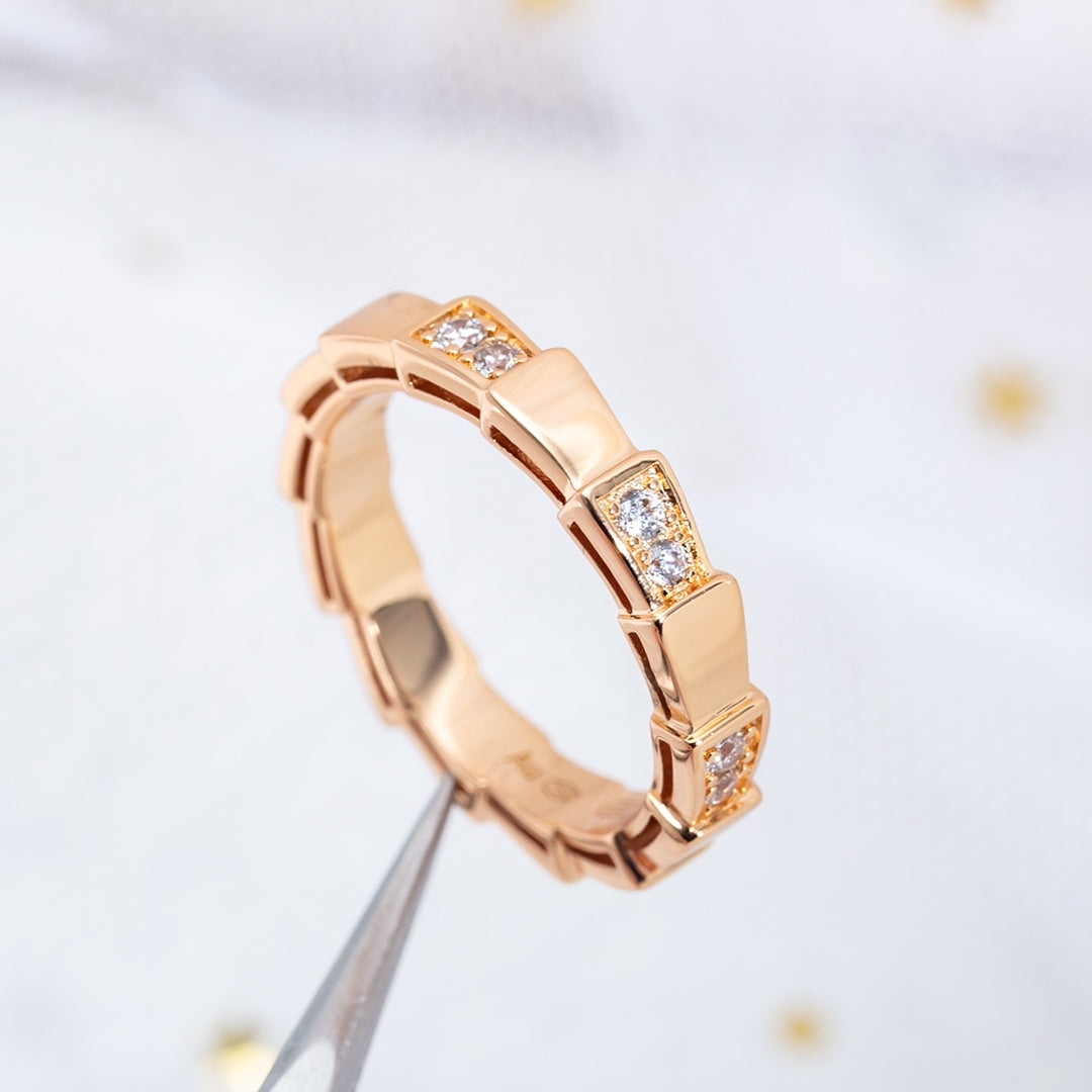 [Luxe Jewelry]SERPENTI RING PINK GOLD  3MM