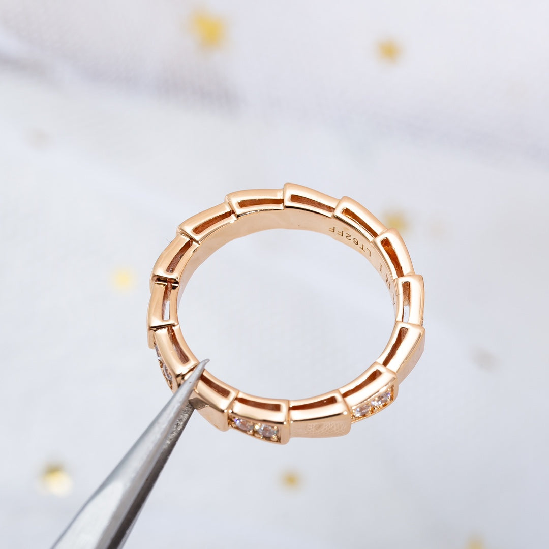 [Luxe Jewelry]SERPENTI RING PINK GOLD  3MM
