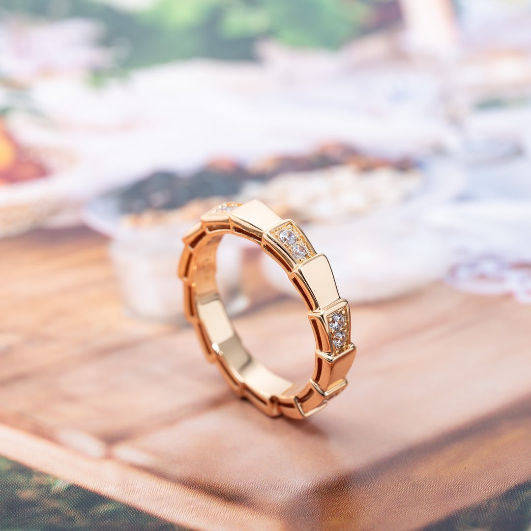 [Luxe Jewelry]SERPENTI RING PINK GOLD  3MM