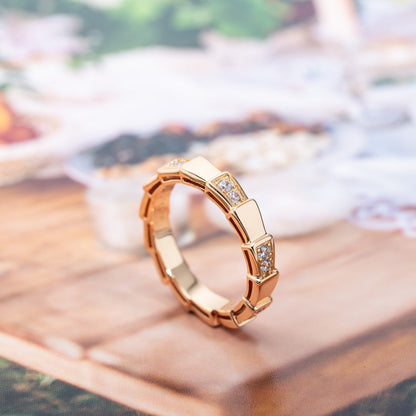 [Luxe Jewelry]SERPENTI RING PINK GOLD  3MM