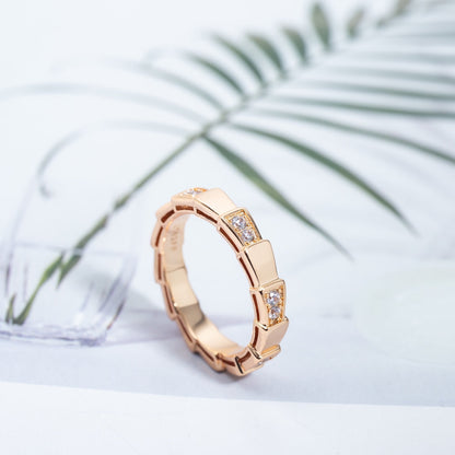 [Luxe Jewelry]SERPENTI RING PINK GOLD  3MM