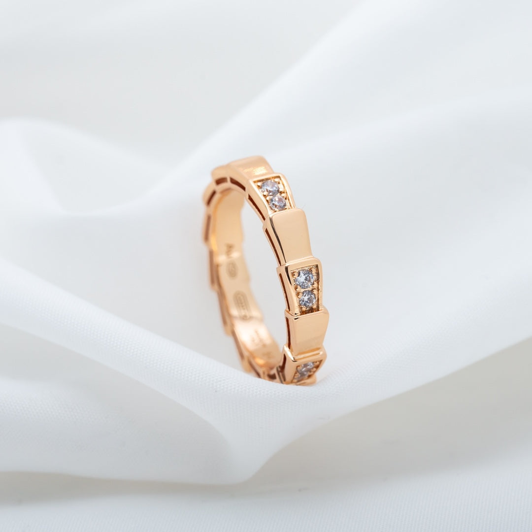 [Luxe Jewelry]SERPENTI RING PINK GOLD  3MM
