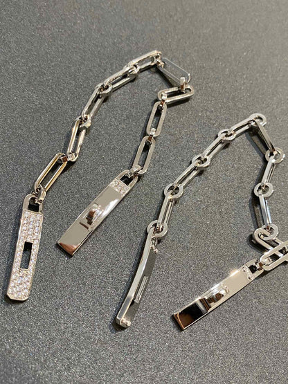 [Luxe Jewelry]CHAINE BRACELET SMALL MODEL DIAMOND