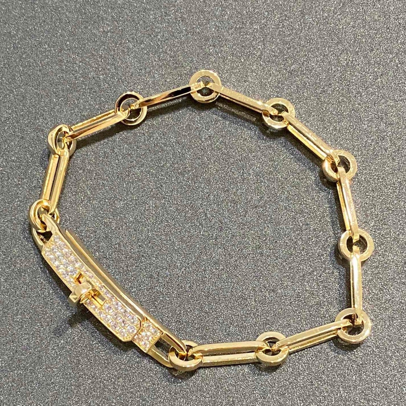 [Luxe Jewelry]CHAINE BRACELET SMALL MODEL DIAMOND