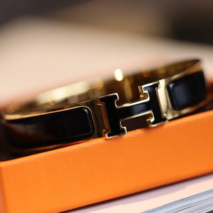 [Luxe Jewelry]H BRACELET 12MM GOLD