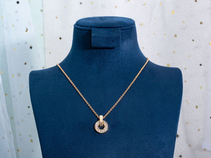 [Luxe Jewelry]GARI NECKLACE PINK GOLD DIAMOND