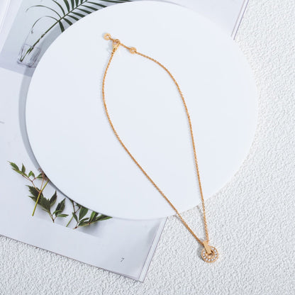 [Luxe Jewelry]GARI NECKLACE PINK GOLD DIAMOND