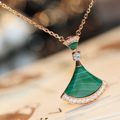 [Luxe Jewelry]DREAM NECKLACE MALACHITE DIAMOND