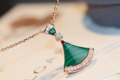 [Luxe Jewelry]DREAM NECKLACE MALACHITE DIAMOND