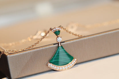 [Luxe Jewelry]DREAM NECKLACE MALACHITE DIAMOND