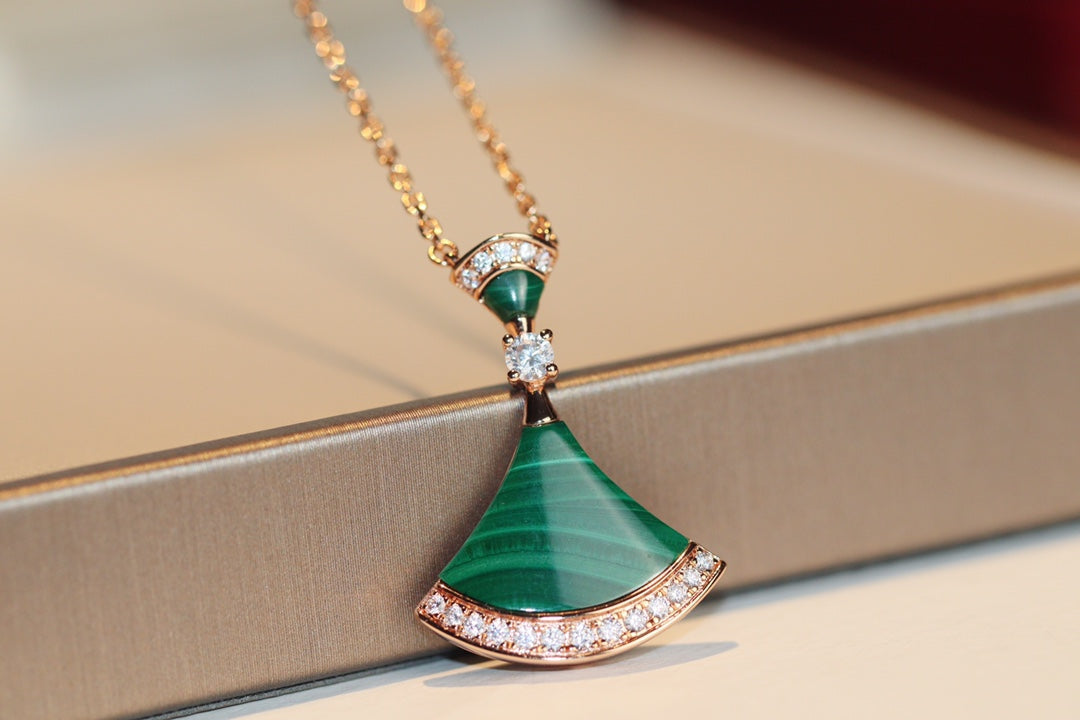 [Luxe Jewelry]DREAM NECKLACE MALACHITE DIAMOND