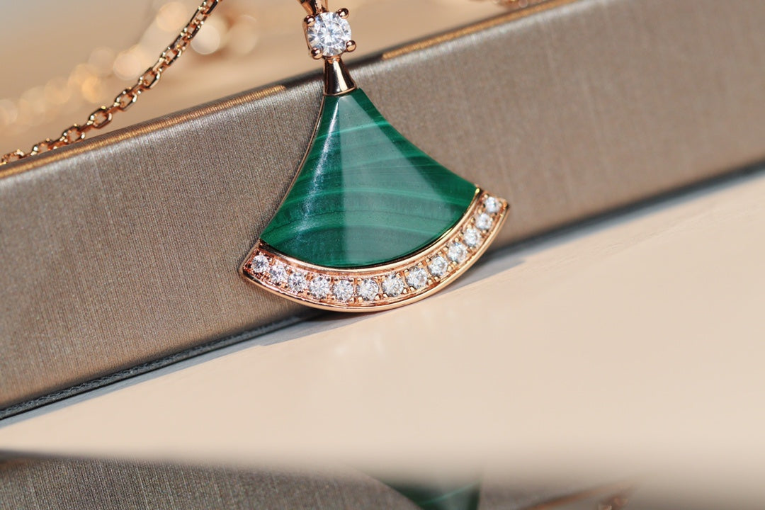 [Luxe Jewelry]DREAM NECKLACE MALACHITE DIAMOND
