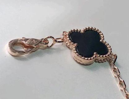 [Luxe Jewelry]CLOVER 5 MOTIFS MULTICOLOR  BRACELET