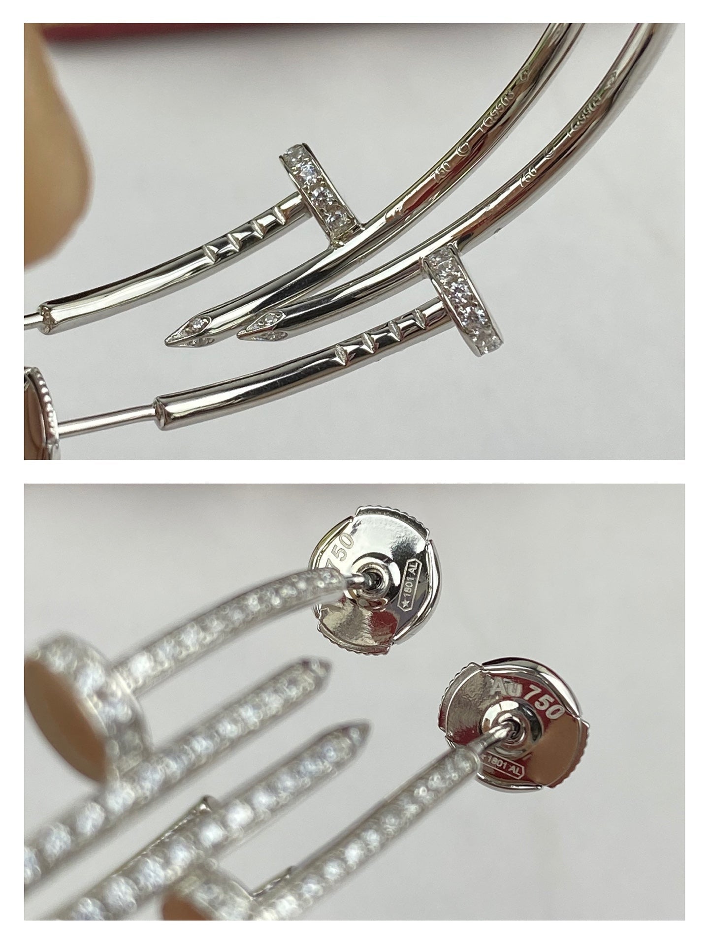 [Luxe Jewelry]JUSTE EARRINGS FULL DIAMONDS 1.8MM