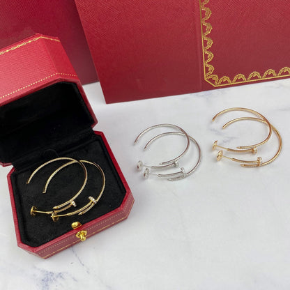 [Luxe Jewelry]JUSTE EARRINGS FULL DIAMONDS 1.8MM