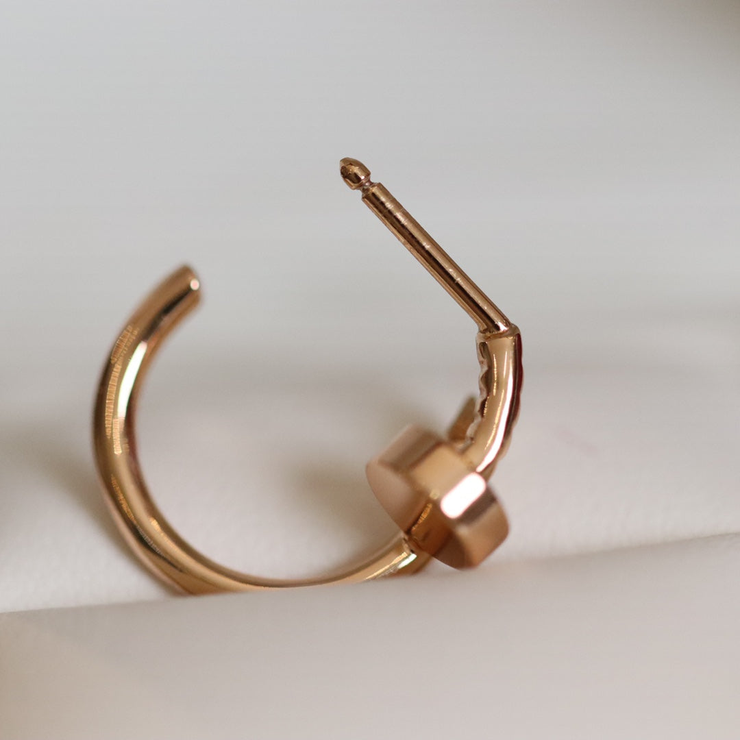[Luxe Jewelry]JUSTE EARRINGS PINK GOLD