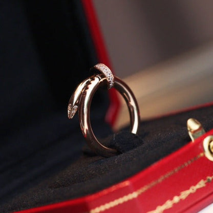 [Luxe Jewelry]JUSTE RING 2.65MM PINK GOLD DIAMOND