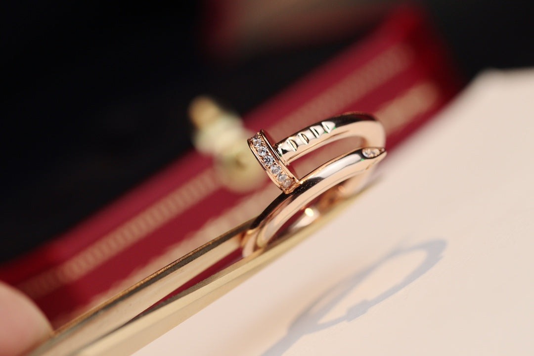 [Luxe Jewelry]JUSTE RING 2.65MM PINK GOLD DIAMOND